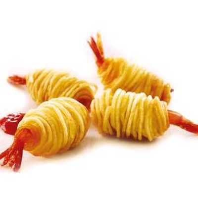 Shrimp wrapped in potato threads, 1 kg